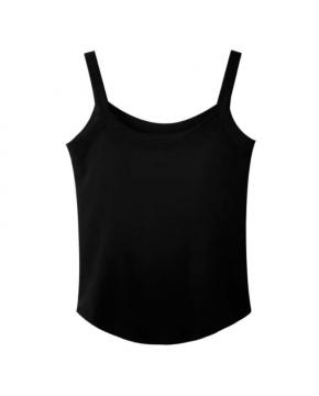 白色吊带女内搭胸垫背心外穿纯色美背一体纯棉打底短款上衣