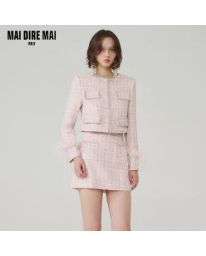 短外套+半身裙两件套女春装新款洋气时尚套装